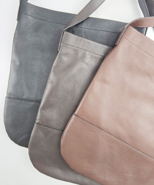 BICASH(ビカーシ)の「【BICASH/ビカーシ】レザー ワンハンドルト-トバッグ/#B866F(トートバッグ・メンズ・ダークブラウン/ブラック/ブラウン・FREE)」の2枚目の写真