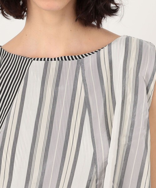 BASERANGE(ベースレンジ)の「BASERANGE BELLA ノースリーブブラウス(シャツ/ブラウス・レディース・グレー系その他・S)」の7枚目の写真