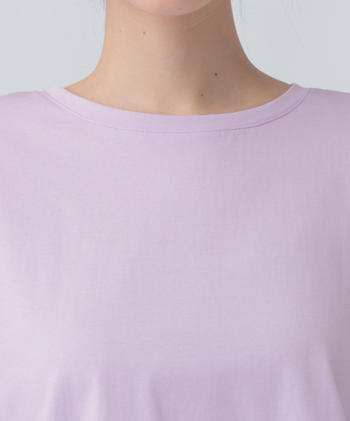 LEPSIM(レプシィム)の「ポイントシアー使いプルオーバーSS 841038(Tシャツ/カットソー・レディース・ブラック/ライトパープル/オフホワイト・FREE)」の17枚目の写真