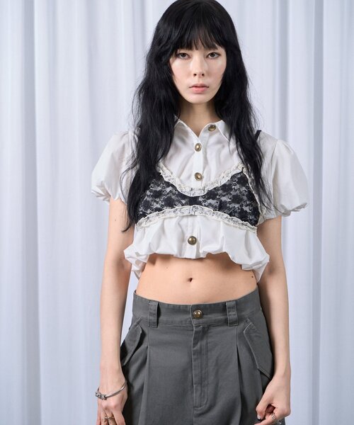 Six M(シックスエム)の「【SixM 】Lingerie bra(シャツ/ブラウス・レディース・サックスブルー/オフホワイト/ブラック・FREE)」の6枚目の写真