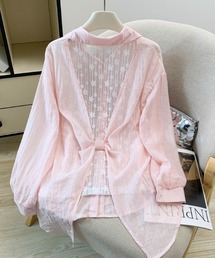レースドッキングシアーシャツ