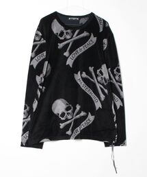 ALL-OVER SKULL LS TEE