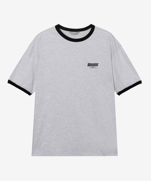 MINDBRIDGE（マインドブリッジ）の「[ON]グラフィックオーバーサイズリンガー半袖Tシャツ - 2カラー（Tシャツ/カットソー・メンズ・ライトグレー/アイボリー・100/110/95/105）」の9枚目の写真