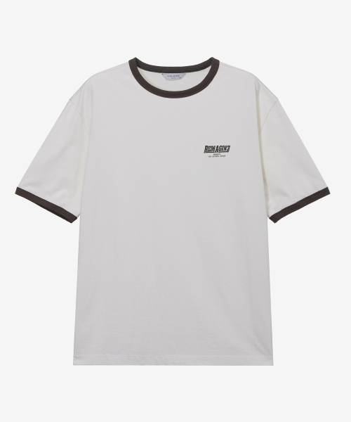 MINDBRIDGE（マインドブリッジ）の「[ON]グラフィックオーバーサイズリンガー半袖Tシャツ - 2カラー（Tシャツ/カットソー・メンズ・ライトグレー/アイボリー・100/110/95/105）」の11枚目の写真