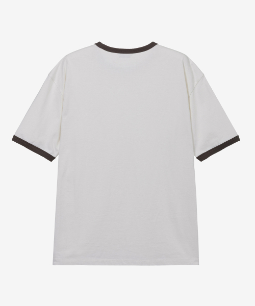 MINDBRIDGE（マインドブリッジ）の「[ON]グラフィックオーバーサイズリンガー半袖Tシャツ - 2カラー（Tシャツ/カットソー・メンズ・ライトグレー/アイボリー・100/110/95/105）」の12枚目の写真