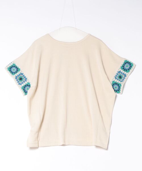 チチカカ(チチカカ)の「クロシェラインスリーブTシャツ(Tシャツ/カットソー・レディース・マスタード/アイボリー/チャコールグレー・FREE)」の20枚目の写真