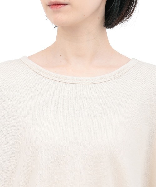 チチカカ(チチカカ)の「クロシェラインスリーブTシャツ(Tシャツ/カットソー・レディース・マスタード/アイボリー/チャコールグレー・FREE)」の12枚目の写真