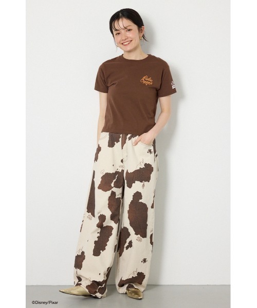 RODEO CROWNS WIDE BOWL（ロデオクラウンズワイドボウル）の「(TOY STORY)COW PATTERN パンツ（その他パンツ・レディース・ブラウン系その他/ホワイト系その他・SMALL/MEDIUM）」の4枚目の写真