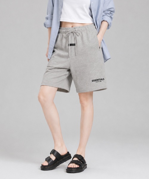 FOG ESSENTIALS(エフオージーエッセンシャルズ)の「【FOG ESSENTIALS】エッセンシャルズ FRONT LOGO ハーフパンツ(スウェットパンツ・メンズ・ブラック/ホワイト系その他/オートミール・SMALL/MEDIUM/LARGE/X-LARGE)」の12枚目の写真