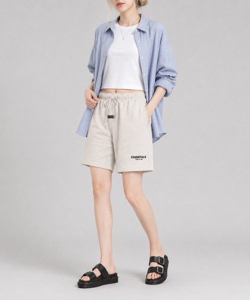 FOG ESSENTIALS(エフオージーエッセンシャルズ)の「【FOG ESSENTIALS】エッセンシャルズ FRONT LOGO ハーフパンツ(スウェットパンツ・メンズ・ブラック/ホワイト系その他/オートミール・SMALL/MEDIUM/LARGE/X-LARGE)」の13枚目の写真