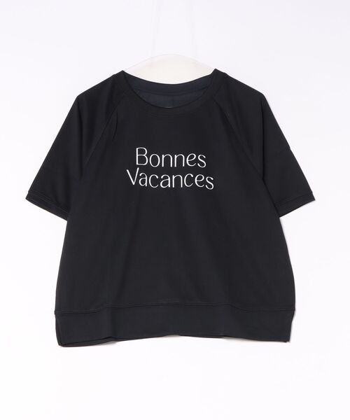 RCD(アールシーディー)の「【汗をかいてもすぐ乾く♪】速乾メッシュプリントプルオーバー(Tシャツ/カットソー・レディース・アイボリー/ダークブルー/グリーン系/ネイビー・M/L)」の3枚目の写真