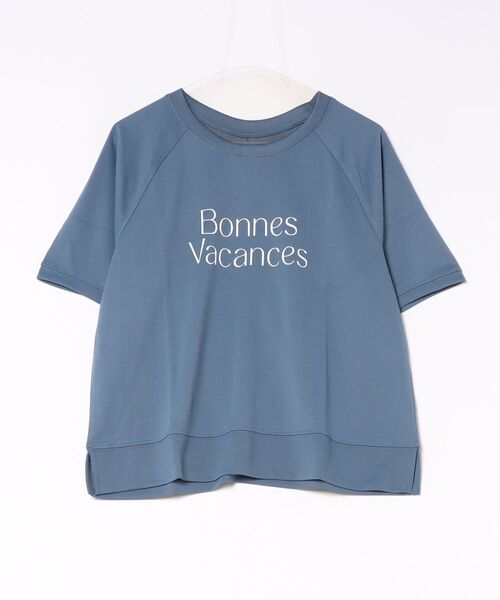 RCD(アールシーディー)の「【汗をかいてもすぐ乾く♪】速乾メッシュプリントプルオーバー(Tシャツ/カットソー・レディース・アイボリー/ダークブルー/グリーン系/ネイビー・M/L)」の14枚目の写真