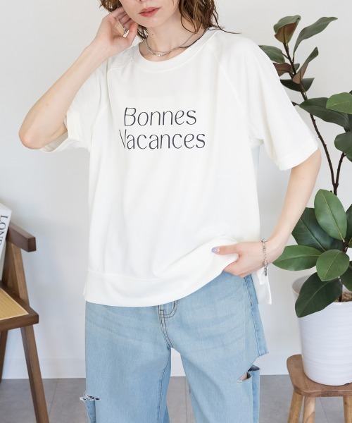 RCD(アールシーディー)の「【汗をかいてもすぐ乾く♪】速乾メッシュプリントプルオーバー(Tシャツ/カットソー・レディース・アイボリー/ダークブルー/グリーン系/ネイビー・M/L)」の16枚目の写真