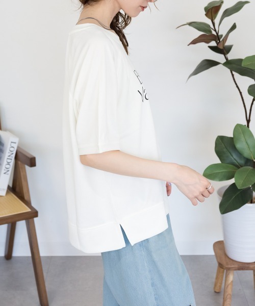 RCD(アールシーディー)の「【汗をかいてもすぐ乾く♪】速乾メッシュプリントプルオーバー(Tシャツ/カットソー・レディース・アイボリー/ダークブルー/グリーン系/ネイビー・M/L)」の17枚目の写真