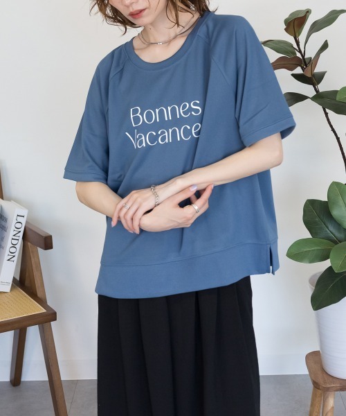 RCD(アールシーディー)の「【汗をかいてもすぐ乾く♪】速乾メッシュプリントプルオーバー(Tシャツ/カットソー・レディース・アイボリー/ダークブルー/グリーン系/ネイビー・M/L)」の19枚目の写真