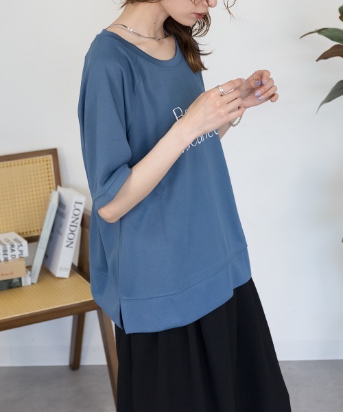 RCD(アールシーディー)の「【汗をかいてもすぐ乾く♪】速乾メッシュプリントプルオーバー(Tシャツ/カットソー・レディース・アイボリー/ダークブルー/グリーン系/ネイビー・M/L)」の20枚目の写真