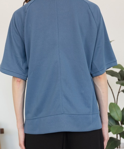 RCD(アールシーディー)の「【汗をかいてもすぐ乾く♪】速乾メッシュプリントプルオーバー(Tシャツ/カットソー・レディース・アイボリー/ダークブルー/グリーン系/ネイビー・M/L)」の9枚目の写真