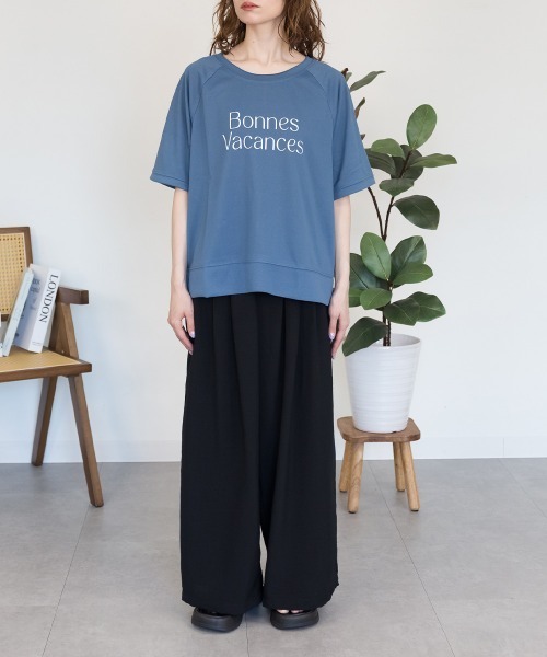 RCD(アールシーディー)の「【汗をかいてもすぐ乾く♪】速乾メッシュプリントプルオーバー(Tシャツ/カットソー・レディース・アイボリー/ダークブルー/グリーン系/ネイビー・M/L)」の11枚目の写真
