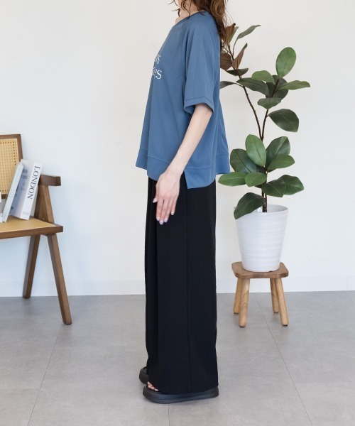 RCD(アールシーディー)の「【汗をかいてもすぐ乾く♪】速乾メッシュプリントプルオーバー(Tシャツ/カットソー・レディース・アイボリー/ダークブルー/グリーン系/ネイビー・M/L)」の12枚目の写真