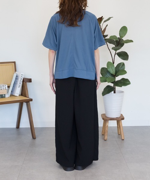 RCD(アールシーディー)の「【汗をかいてもすぐ乾く♪】速乾メッシュプリントプルオーバー(Tシャツ/カットソー・レディース・アイボリー/ダークブルー/グリーン系/ネイビー・M/L)」の13枚目の写真