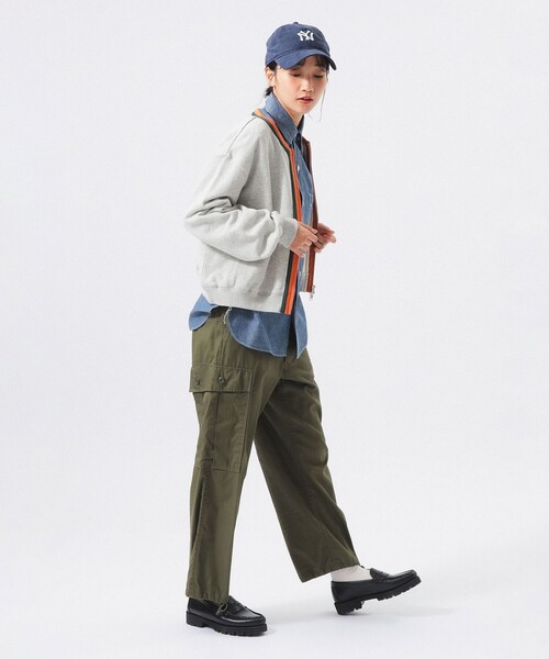 BEAMS BOY(ビームスボーイ)の「スリートーン スウェット カーディガン(カーディガン/ボレロ・レディース・グレー/グリーン/ネイビー・2/1)」の5枚目の写真