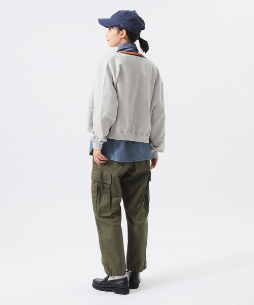 BEAMS BOY(ビームスボーイ)の「スリートーン スウェット カーディガン(カーディガン/ボレロ・レディース・グレー/グリーン/ネイビー・2/1)」の6枚目の写真