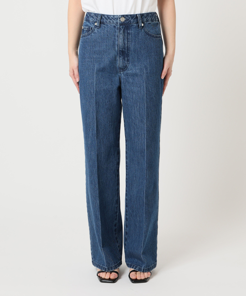 U by SPICK&SPAN(ユーバイスピックアンドスパン)の「《 / 追加 2》ハイライズストレートデニム(デニムパンツ・レディース・ネイビー・38/36)」の15枚目の写真
