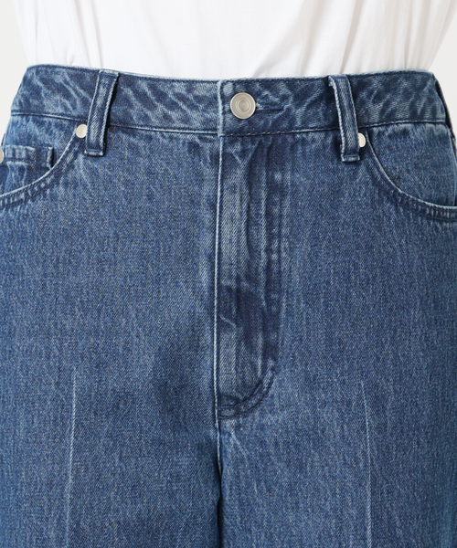 U by SPICK&SPAN(ユーバイスピックアンドスパン)の「《 / 追加 2》ハイライズストレートデニム(デニムパンツ・レディース・ネイビー・38/36)」の11枚目の写真