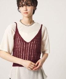 ＜CITEN＞メッシュニットキャミ