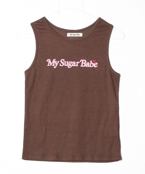 My sugar Babe（マイシュガーベイブ）の「Assortment tank top（タンクトップ・メンズ・オフホワイト/ダークブラウン/グレー・フリー）」の3枚目の写真