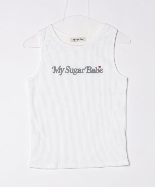 My sugar Babe（マイシュガーベイブ）の「Assortment tank top（タンクトップ・メンズ・オフホワイト/ダークブラウン/グレー・フリー）」の2枚目の写真