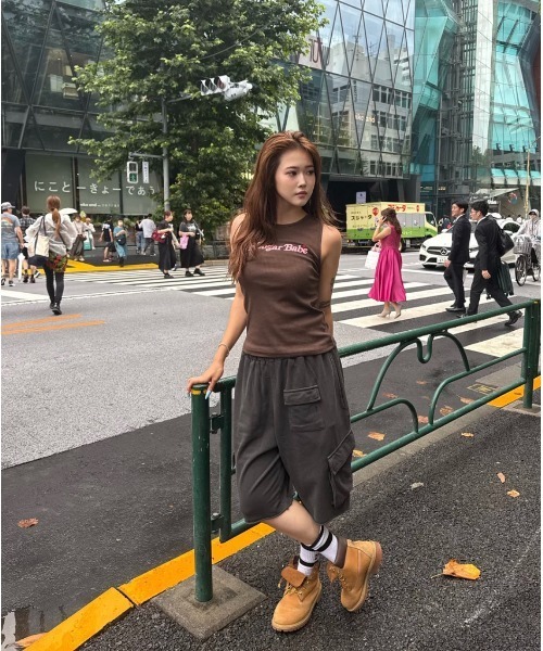My sugar Babe（マイシュガーベイブ）の「Assortment tank top（タンクトップ・メンズ・オフホワイト/ダークブラウン/グレー・フリー）」の12枚目の写真