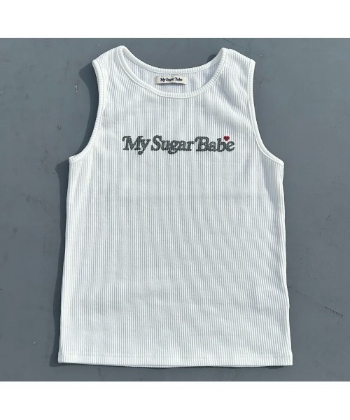 My sugar Babe（マイシュガーベイブ）の「Assortment tank top（タンクトップ・メンズ・オフホワイト/ダークブラウン/グレー・フリー）」の15枚目の写真