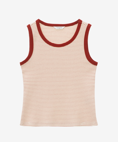 MIND BRIDGE WOMEN（マインドブリッジウーマン）の「[W]ストライプスリーブレスTシャツ - 4カラー（Tシャツ/カットソー・レディース・ブラック/グレー/ブラックミックス・55/66）」の10枚目の写真
