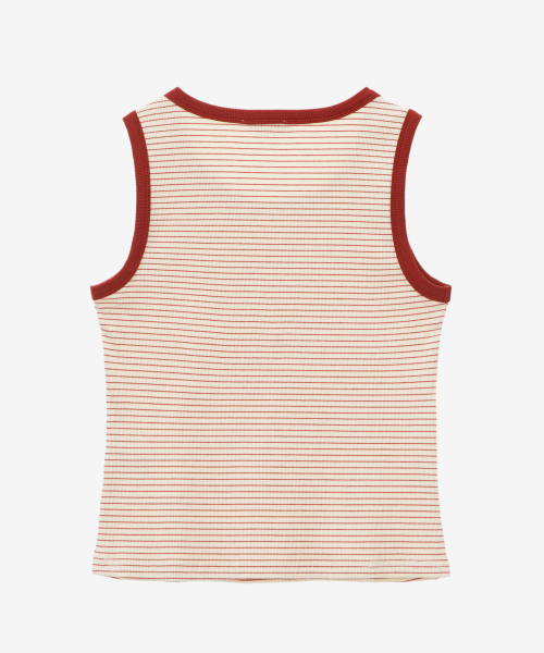 MIND BRIDGE WOMEN（マインドブリッジウーマン）の「[W]ストライプスリーブレスTシャツ - 4カラー（Tシャツ/カットソー・レディース・ブラック/グレー/ブラックミックス・55/66）」の11枚目の写真