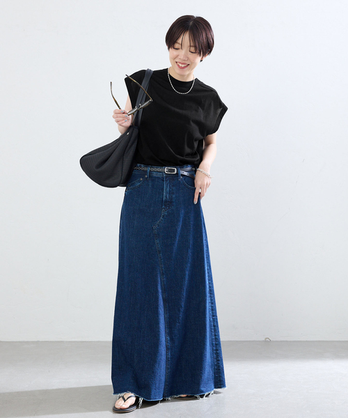 IENA(イエナ)の「シアー2wayノースリーブ(Tシャツ/カットソー・レディース・ブラウン/ブラック・FREE)」の14枚目の写真