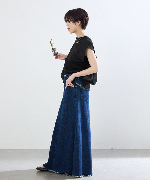 IENA(イエナ)の「シアー2wayノースリーブ(Tシャツ/カットソー・レディース・ブラウン/ブラック・FREE)」の15枚目の写真