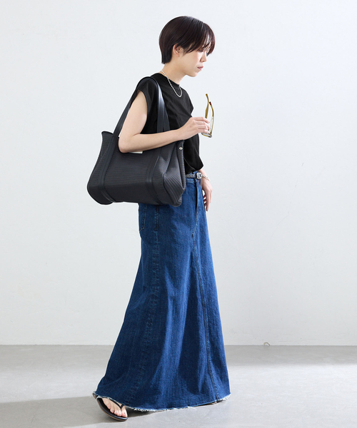 IENA(イエナ)の「シアー2wayノースリーブ(Tシャツ/カットソー・レディース・ブラウン/ブラック・FREE)」の17枚目の写真