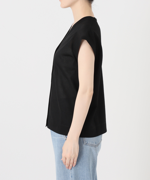 IENA(イエナ)の「シアー2wayノースリーブ(Tシャツ/カットソー・レディース・ブラウン/ブラック・FREE)」の5枚目の写真