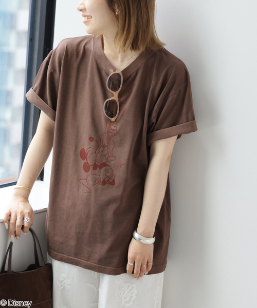 GOOD ROCK SPEED(グッドロックスピード)の「別注【GOOD ROCK SPEED / グッドロックスピード】<MICKEY MOUSE>Tシャツ(Tシャツ/カットソー・レディース・ブラウン系その他・MEDIUM)」の6枚目の写真