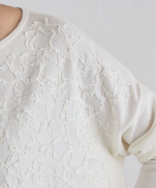 BEARDSLEY(ビアズリー)の「《新色アイボリーZOZO先行販売》星刺繍ニットチュニック(ニット/セーター・レディース・ネイビー/アイボリー・FREE)」の12枚目の写真