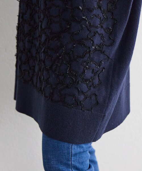 BEARDSLEY(ビアズリー)の「《新色アイボリーZOZO先行販売》星刺繍ニットチュニック(ニット/セーター・レディース・ネイビー/アイボリー・FREE)」の22枚目の写真