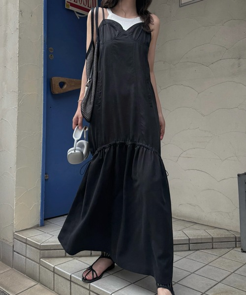 WILLFULLY（ウィルフリー）の「mermaid adjuster bustier camisole OP（ワンピース・レディース・ネイビー/ダークブラウン/ブラック・FREE）」の16枚目の写真