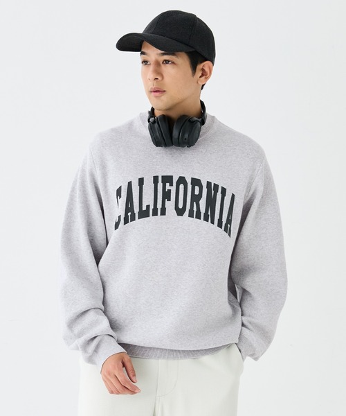 coca(coca)(コカ)の「\保温・洗濯OK/スウェットライクニットプリントトップス(ニット/セーター・メンズ・ライトグレー/ブラック・M/L/XL)」の12枚目の写真