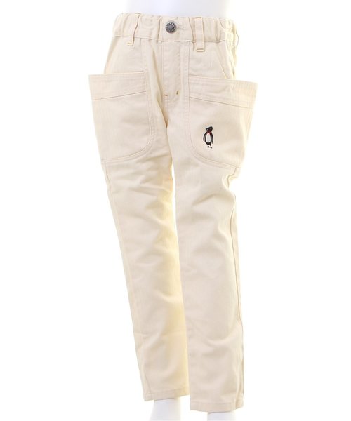 BREEZE(ブリーズ)の「脇ポケットパンツ(カーゴパンツ・キッズ・グリーン/キナリ/ブルー・120/100/80/90/110/130/95/140)」の2枚目の写真