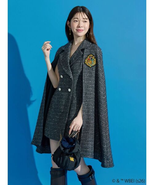 MERCURYDUO(マーキュリーデュオ)の「Harry Potterコレクション ロゴプリント巾着ギャザーバッグ(ショルダーバッグ・レディース・ブラック・FREE)」の4枚目の写真