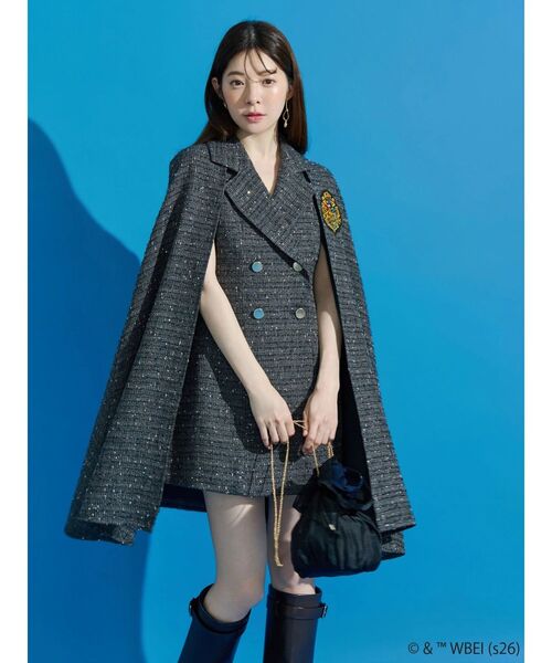MERCURYDUO(マーキュリーデュオ)の「Harry Potterコレクション ロゴプリント巾着ギャザーバッグ(ショルダーバッグ・レディース・ブラック・FREE)」の5枚目の写真