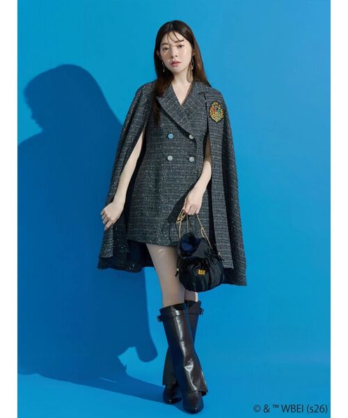 MERCURYDUO(マーキュリーデュオ)の「Harry Potterコレクション ロゴプリント巾着ギャザーバッグ(ショルダーバッグ・レディース・ブラック・FREE)」の8枚目の写真