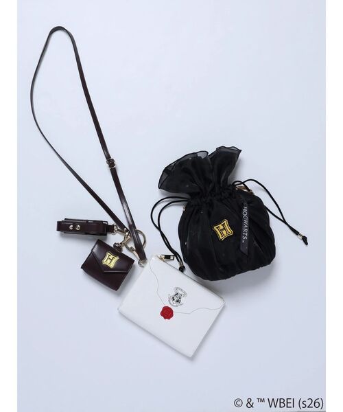 MERCURYDUO(マーキュリーデュオ)の「Harry Potterコレクション ロゴプリント巾着ギャザーバッグ(ショルダーバッグ・レディース・ブラック・FREE)」の11枚目の写真