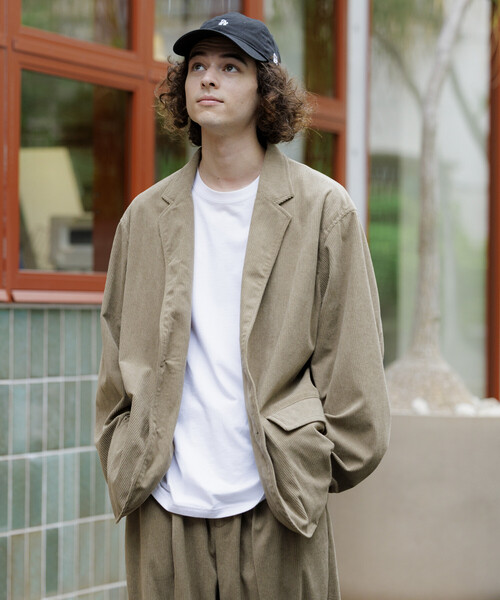 FREAK'S STORE（フリークスストア）の「限定展開 Relax Fit リラックスフィット コーデュロイ セットアップ / テーラードジャケット / ワイドパンツ（テーラードジャケット・メンズ・ベージュ/オリーブ/ブラウン/ブラック/チャコールグレー・SMALL/MEDIUM/LARGE）」の12枚目の写真
